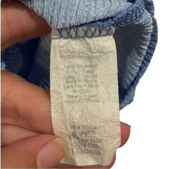 21 Saints Blue Sleeveless Front rouching tanktop size L - Picture 4 of 5